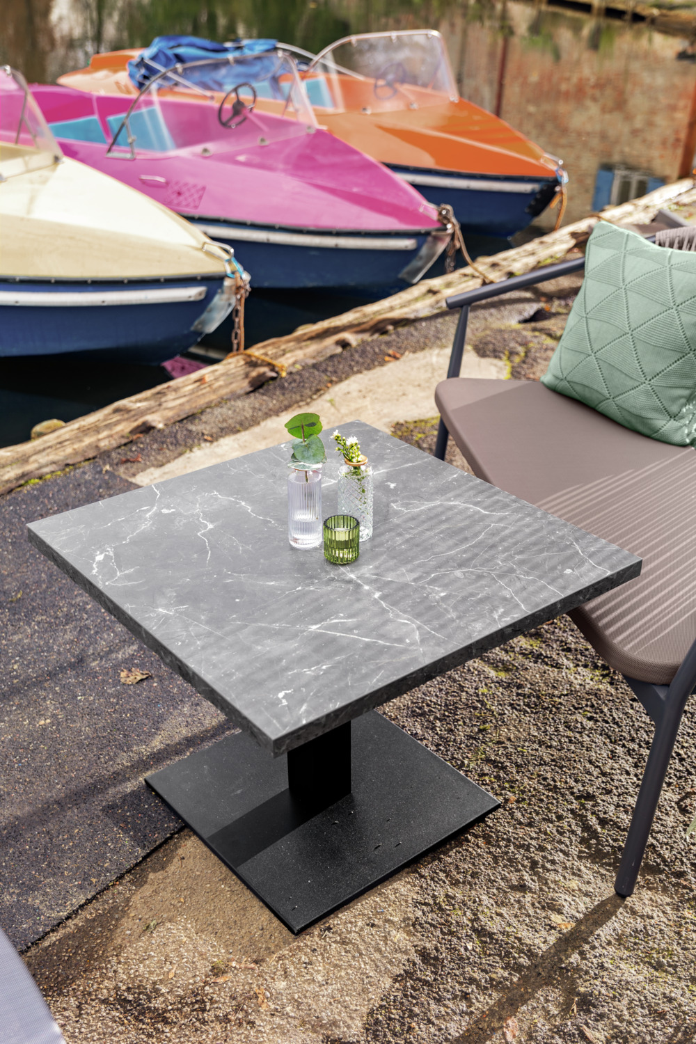 HPL outdoor table top Esterno square - Image 5