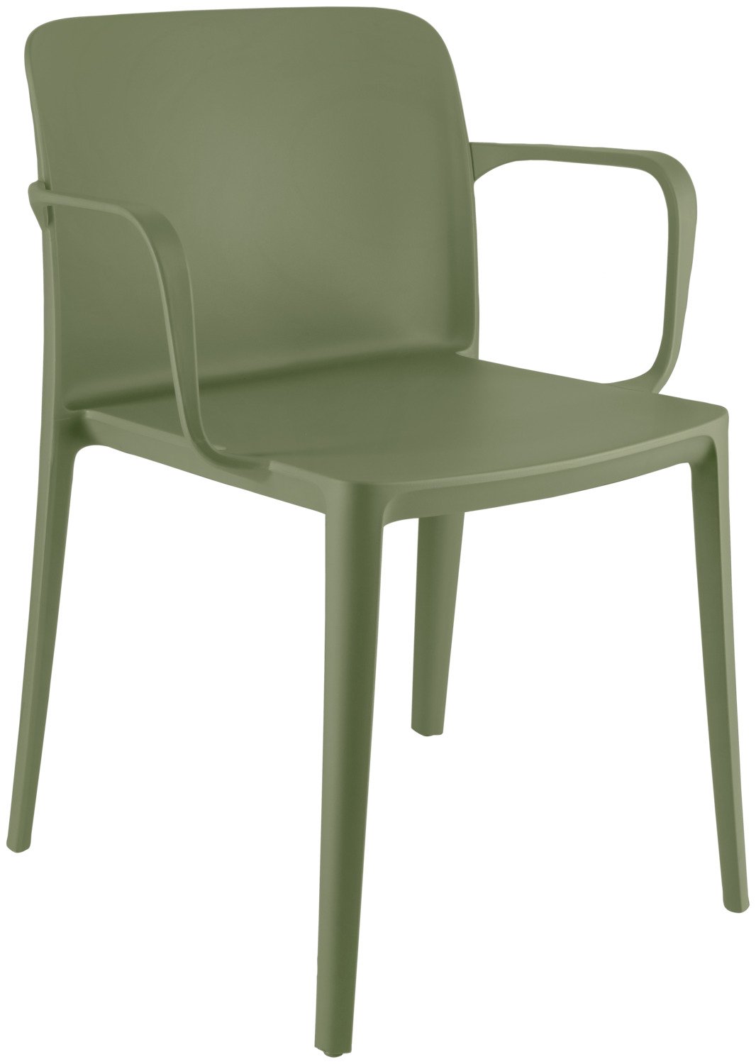 Plastic chair Rigg with armrests