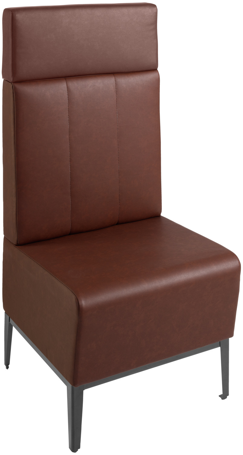 Upholstered bench 60 Adapto with backrest element and uphols