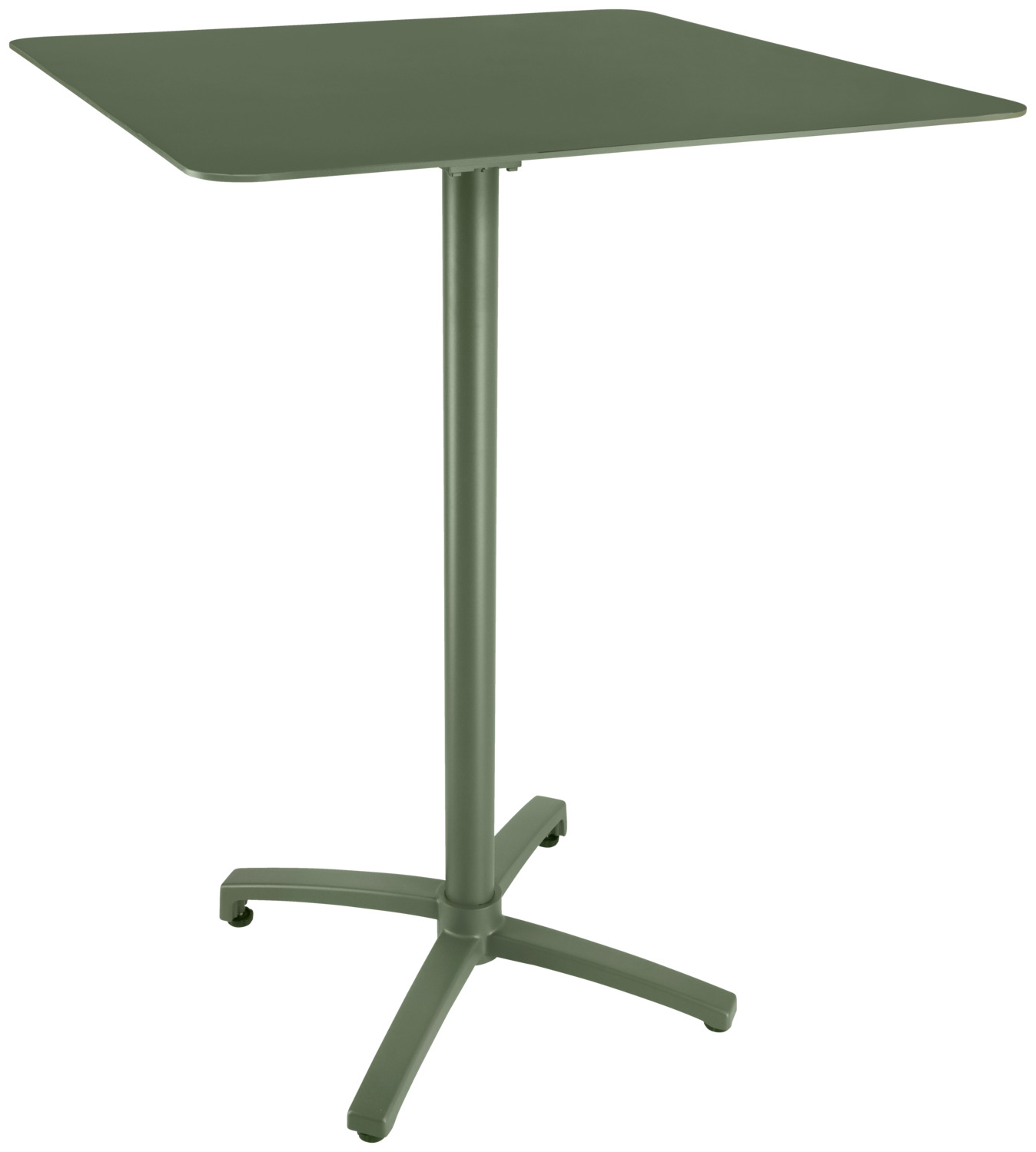 Outdoor aluminum bar table Taipa quadratisch