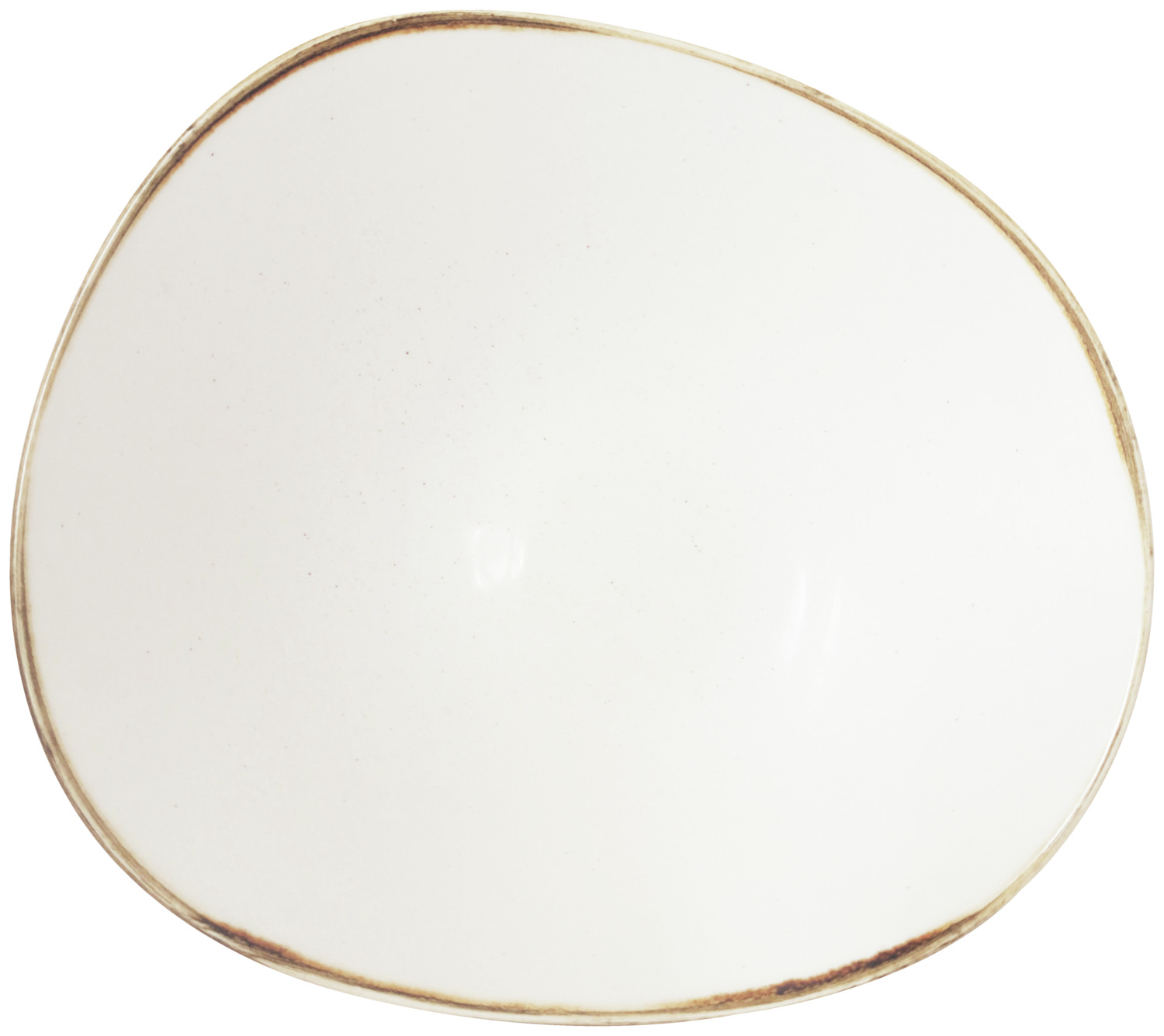 Bowl Stonecast Barley White opal shape