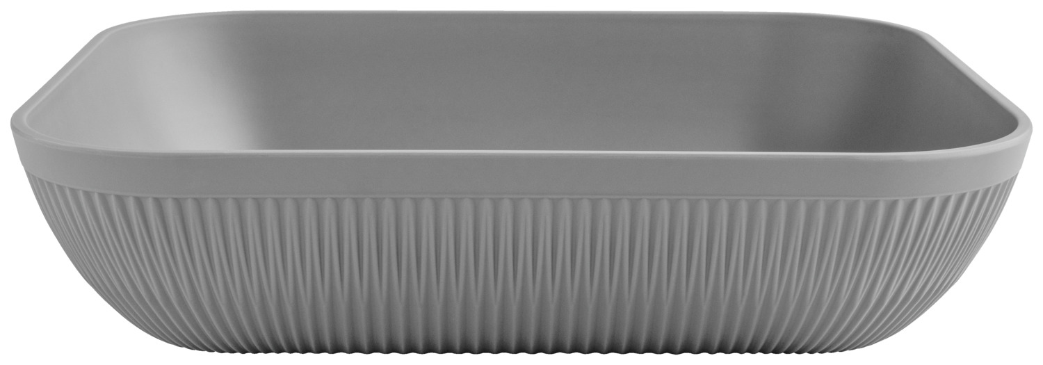 Bowl Kanas rectangular with relief