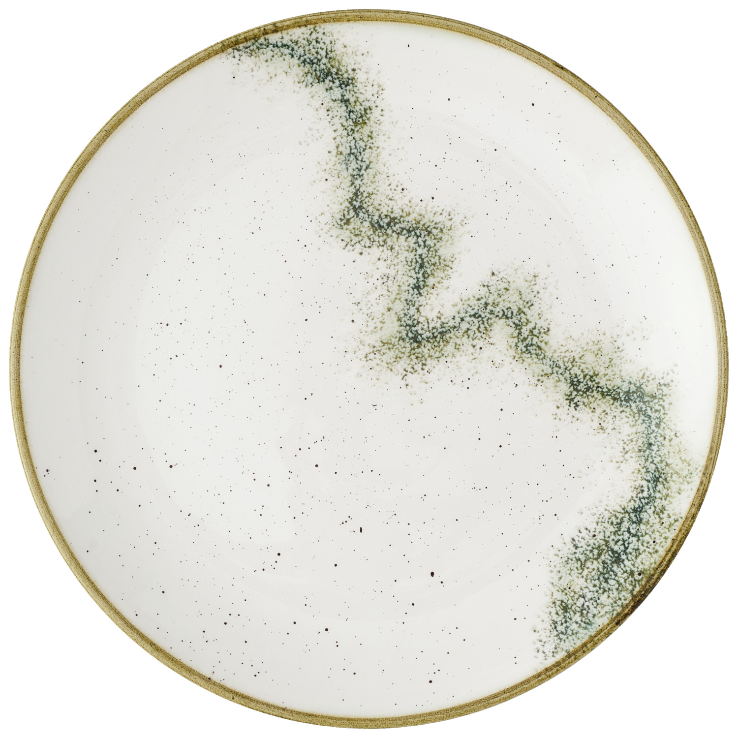 Coupe plate flat Stonecast Spice