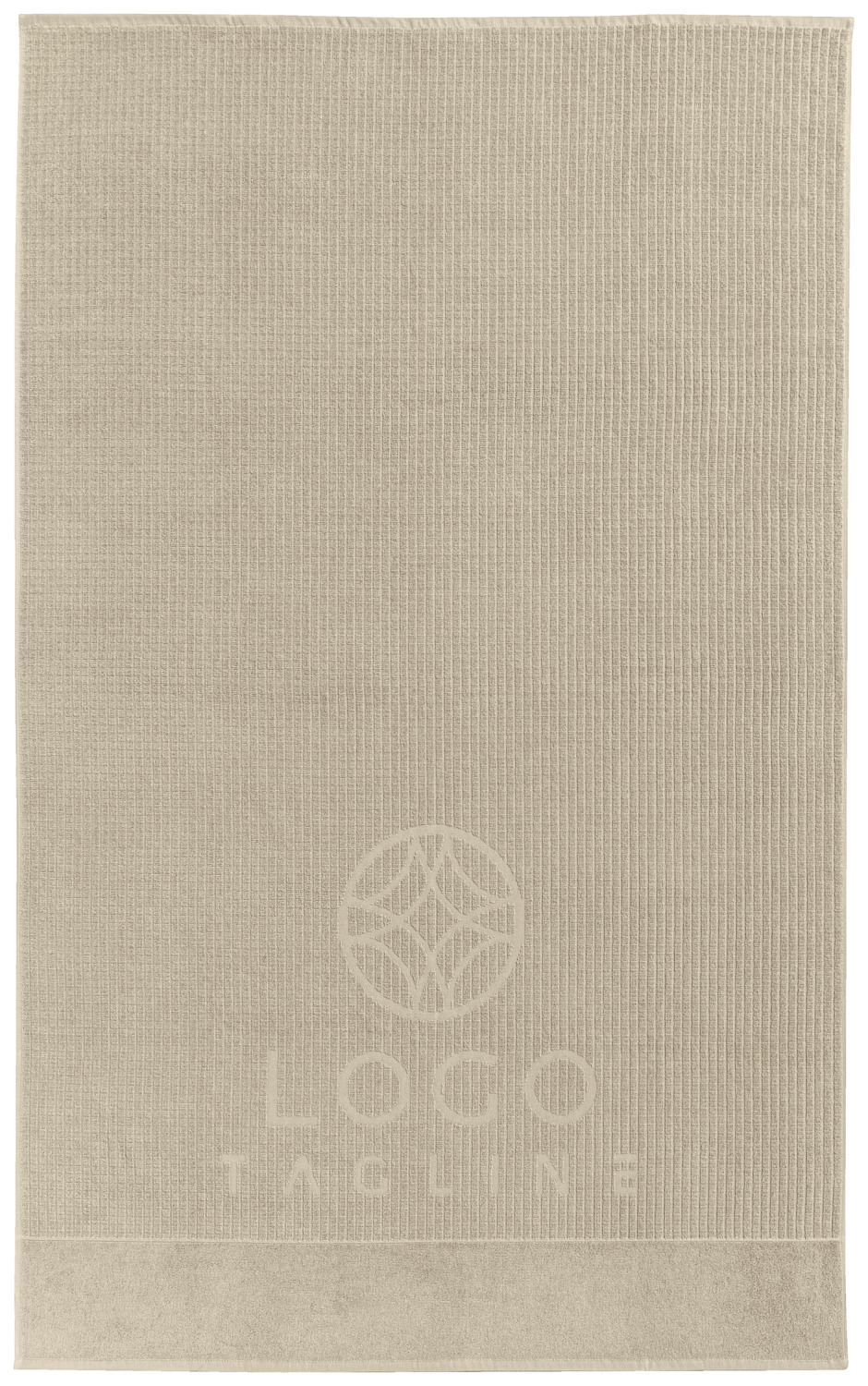 Sample hand towel Alassio with woven logo Tagline