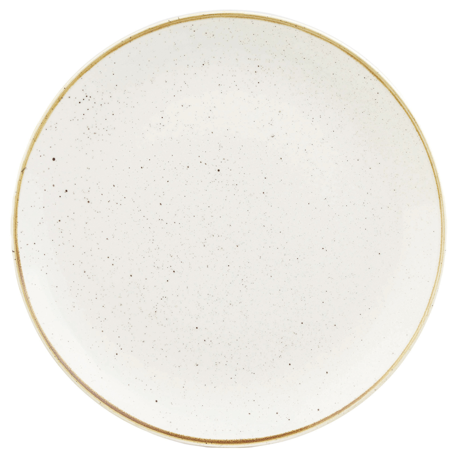 Flat plate Stonecast Barley White Coupe