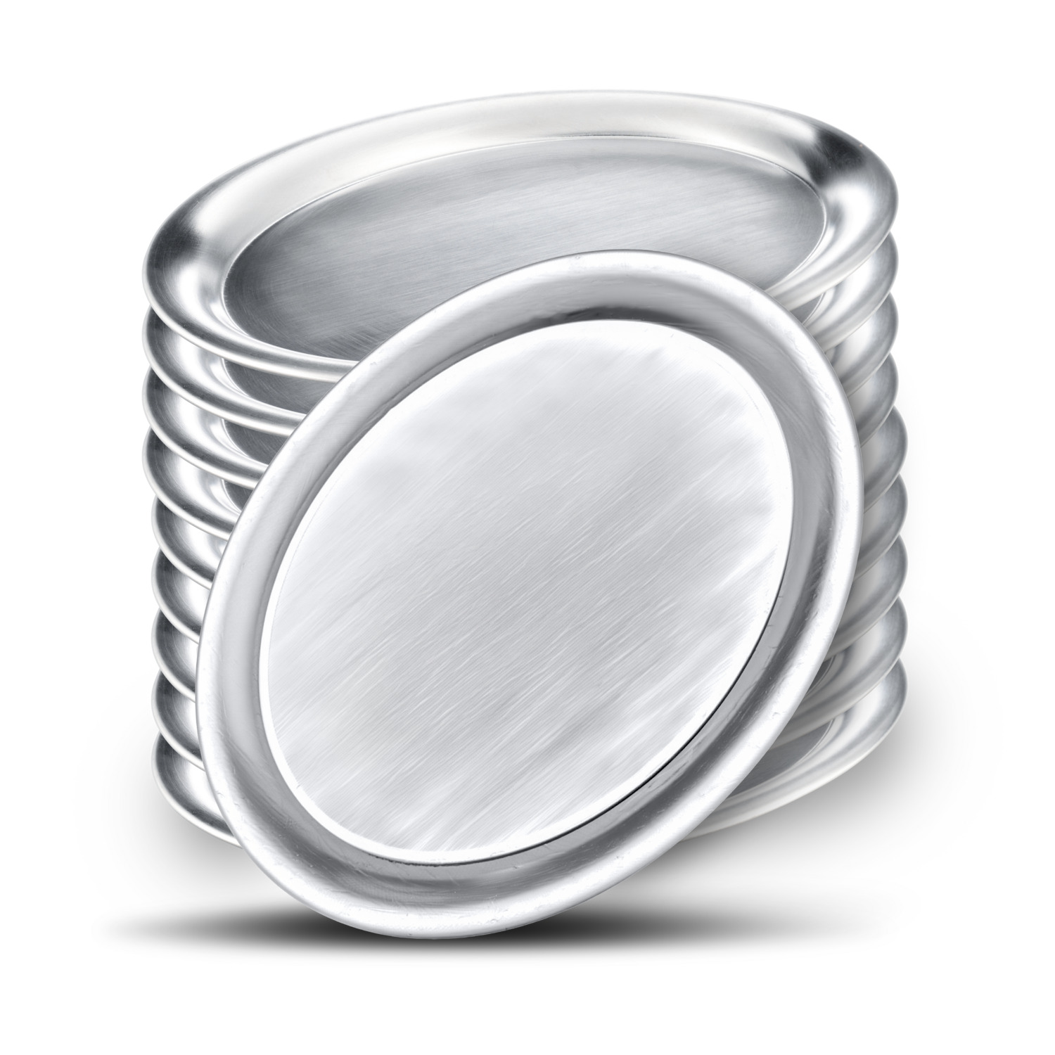 Stainless steel tray Caccia pack of 10