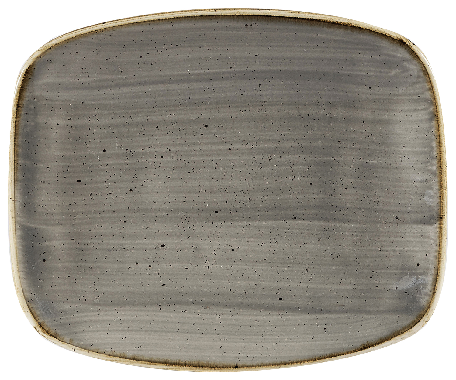 Chefs Oblong platter Stonecast Peppercorn