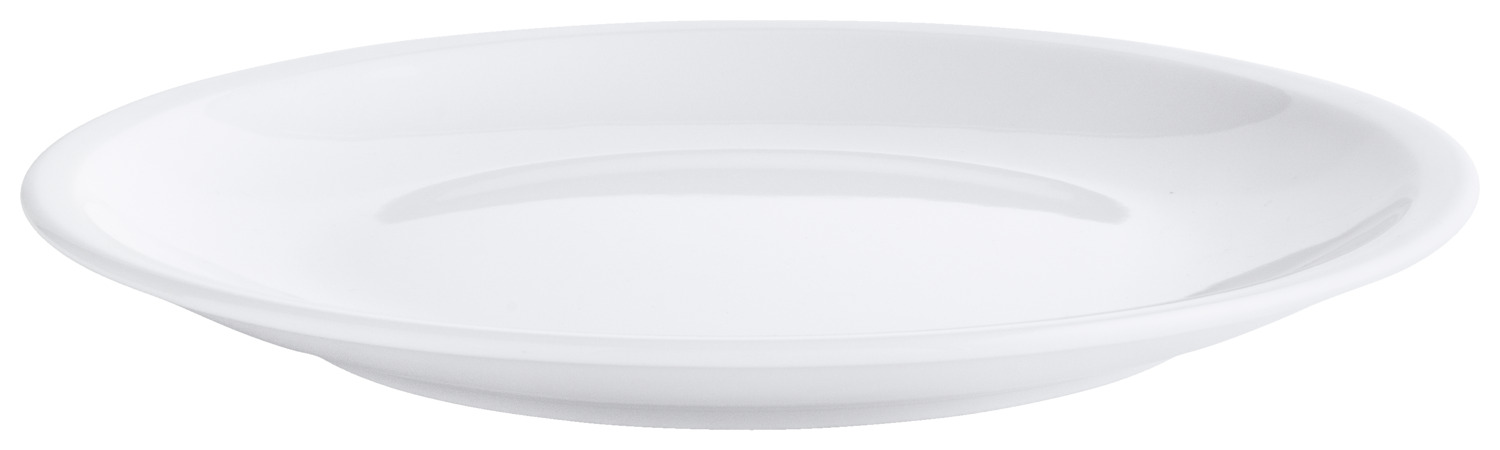 Flat plate Stackora with narrow rim