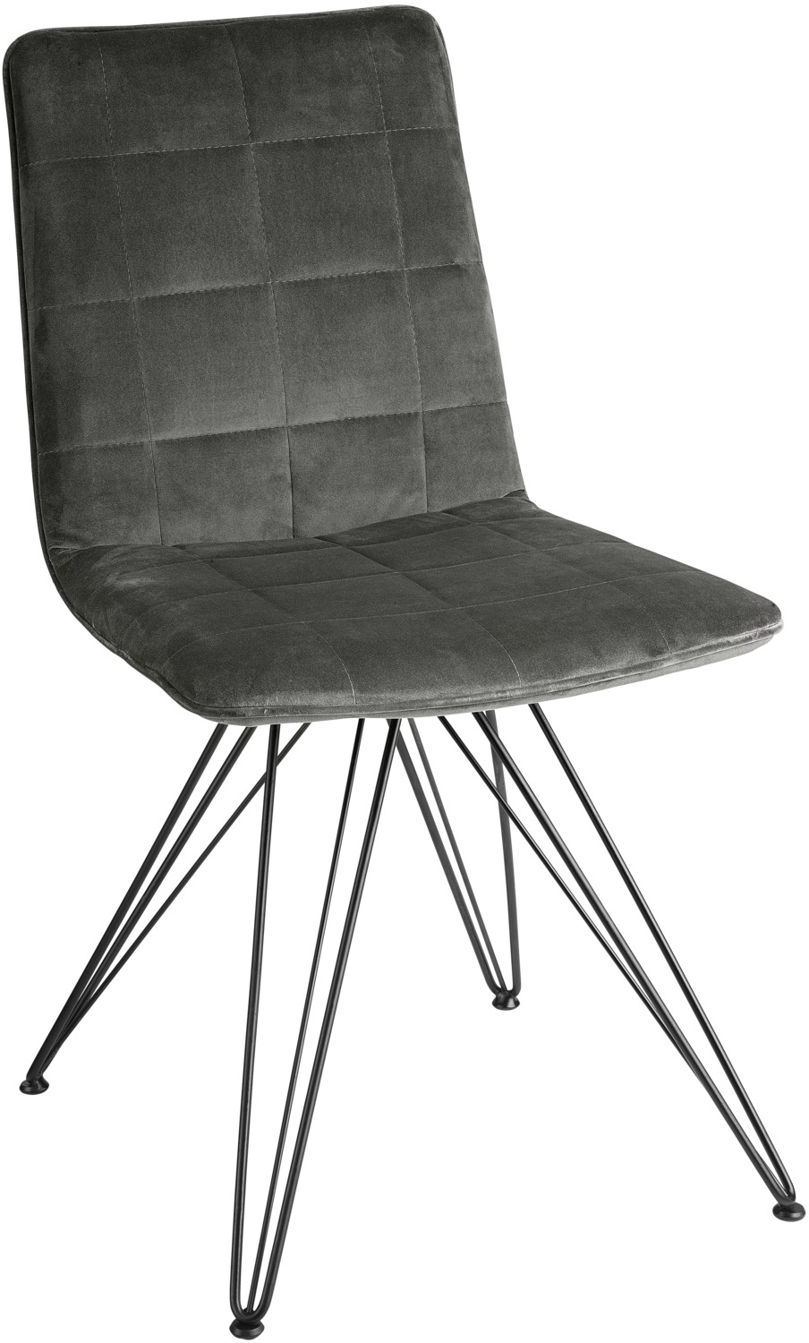 Shell chair Milaria velvet, pack of 2