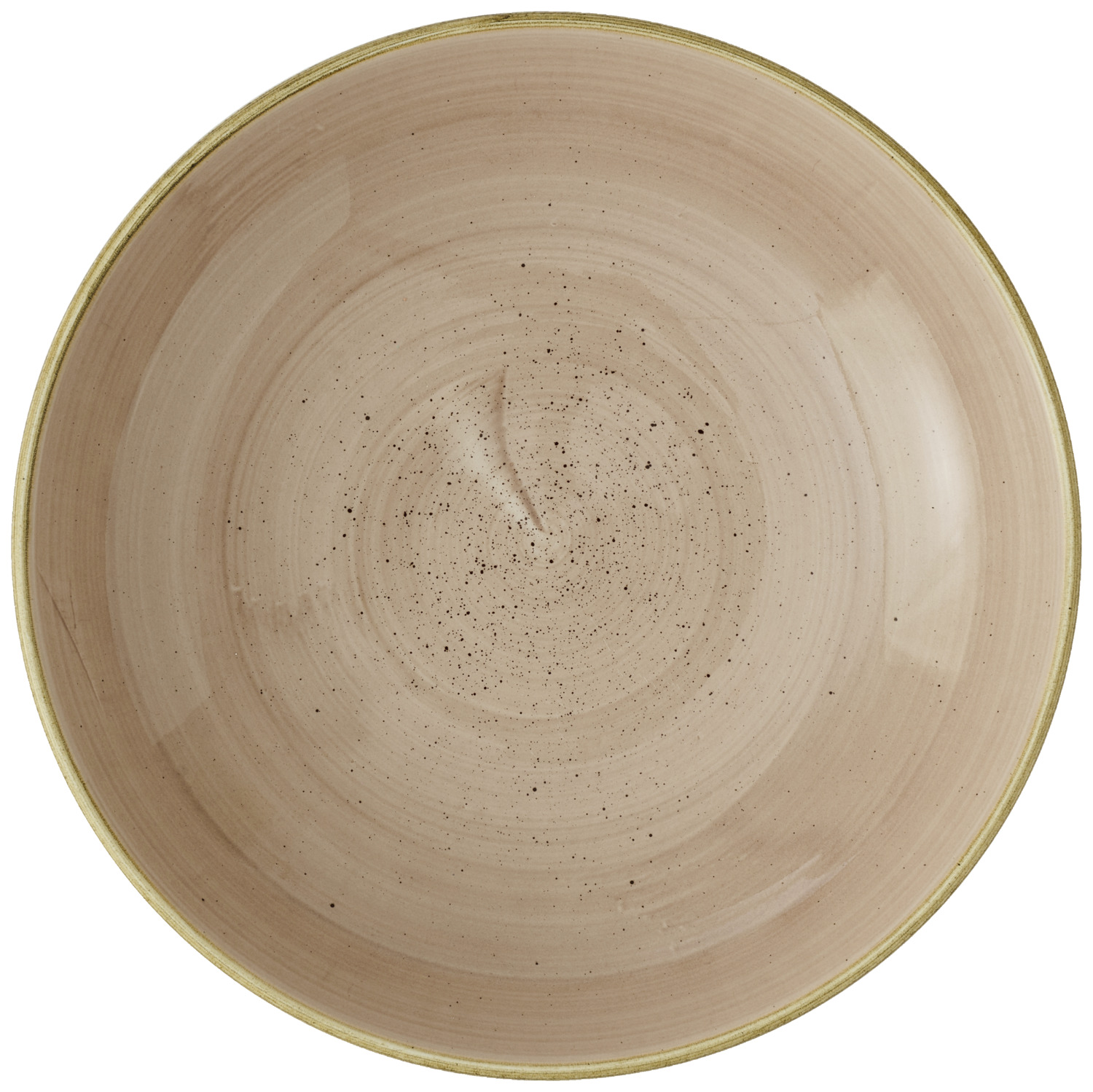 Coupe plate deep Stonecast Truffle