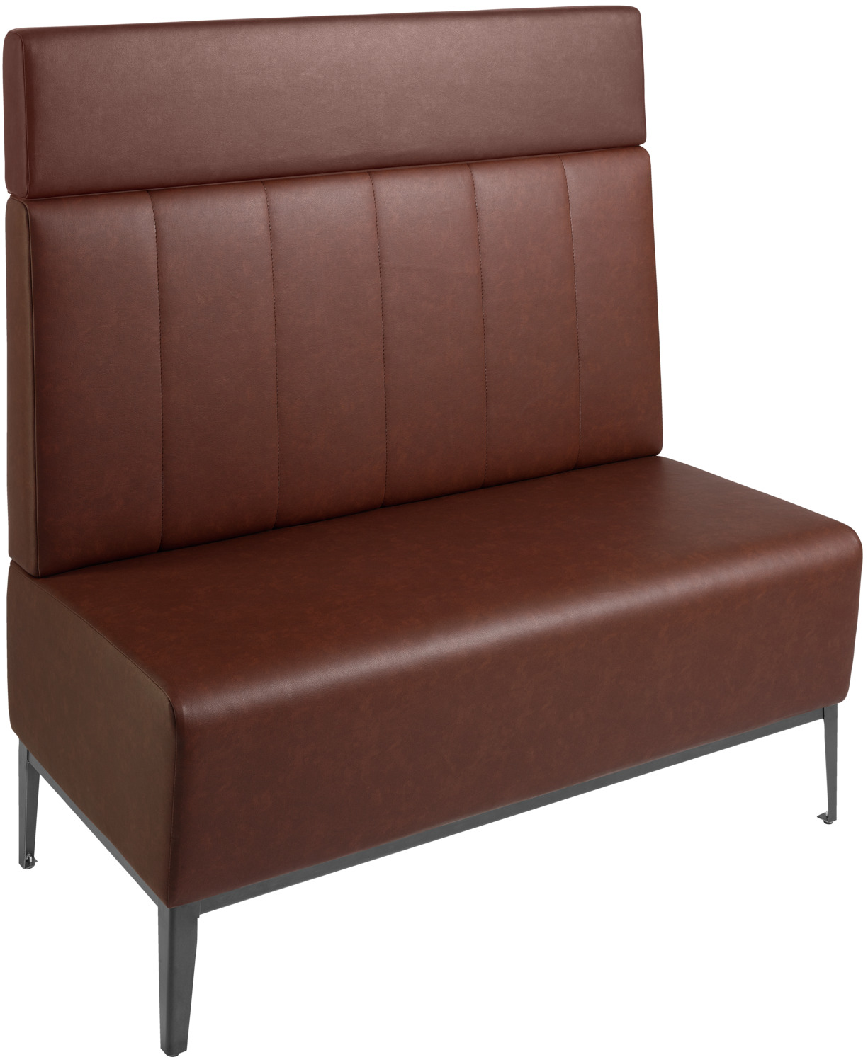 2-seater upholstered bench 120 Adapto with backrest element