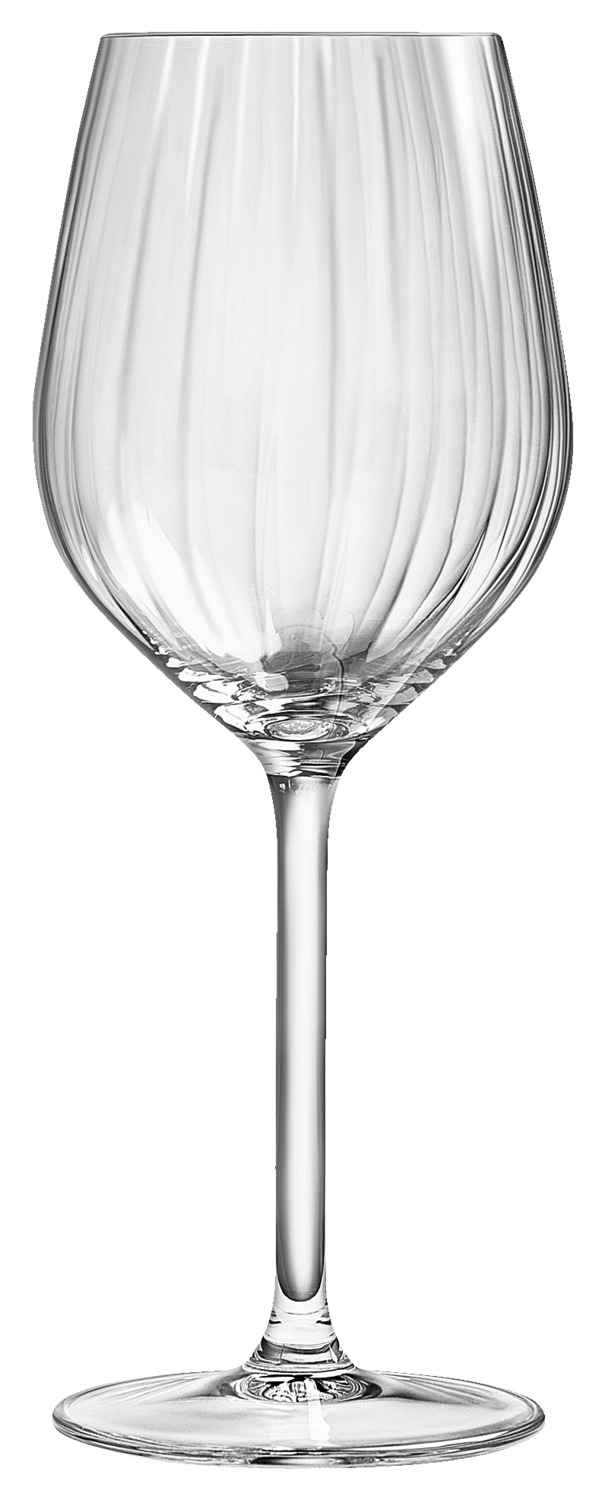 White wine glass Adora with grooves