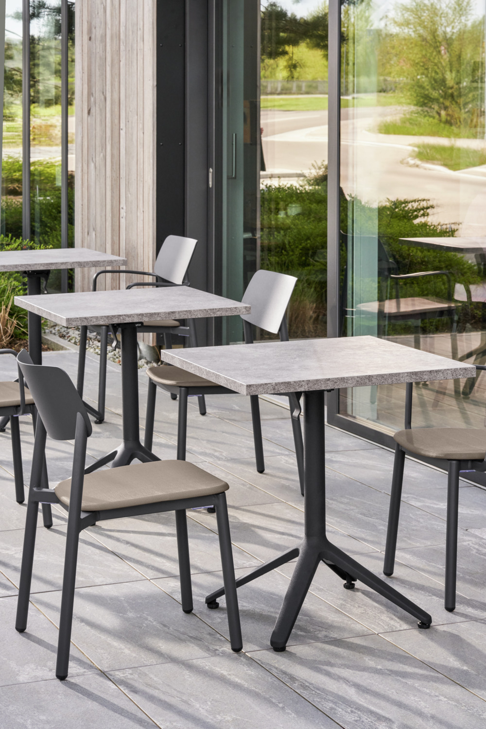 HPL outdoor table top Esterno square - Image 5