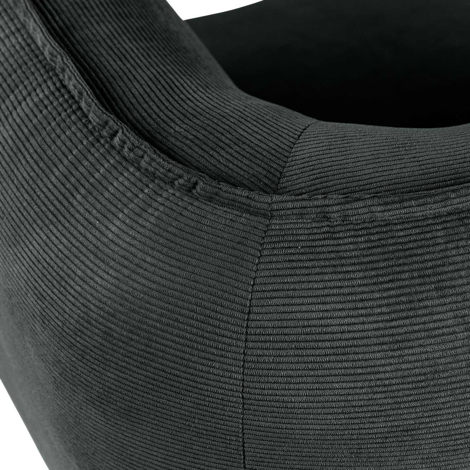 Lounge armchair Kelso corduroy, brown legs - Image 5