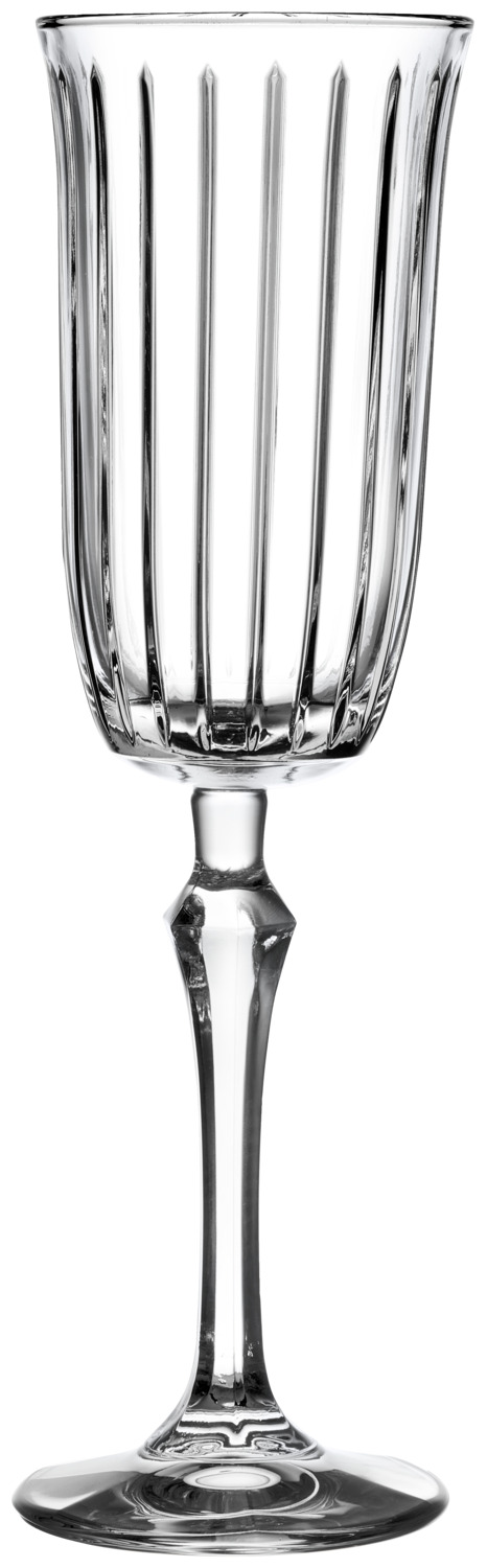 Champagne glass Joy with grooves