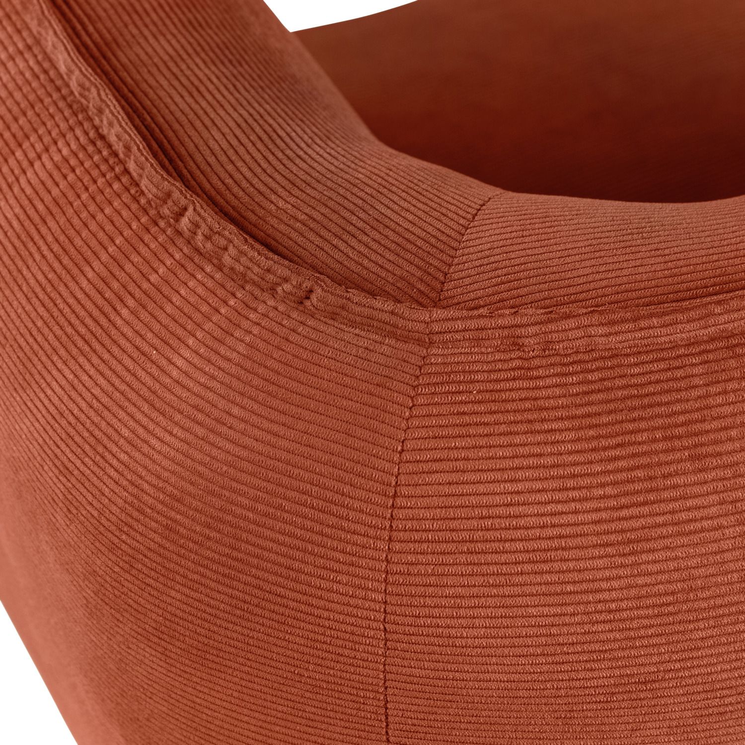 Lounge armchair Kelso corduroy, brown legs - Image 5