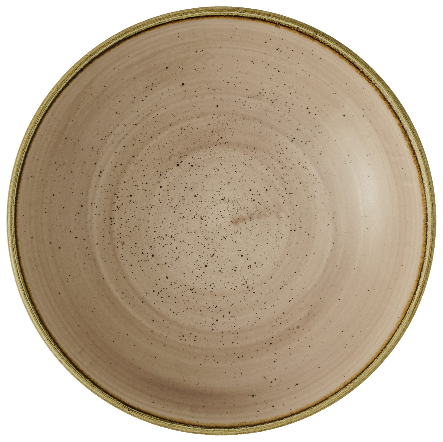 Coupe plate deep Stonecast Truffle
