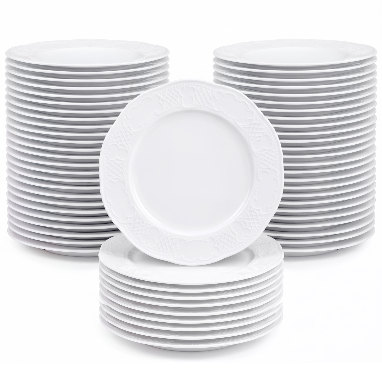 Value pack of plates Minuett 60-piece