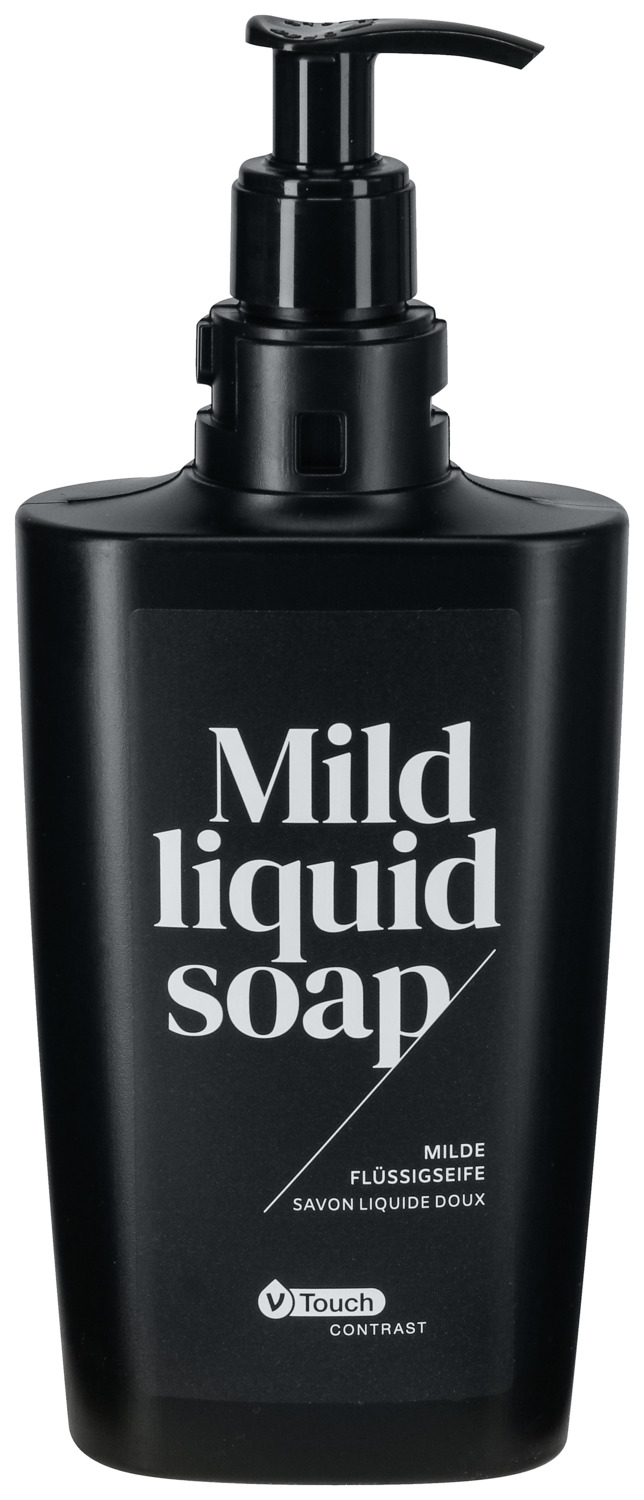 Hotel soap Contrast in a pump dispenser