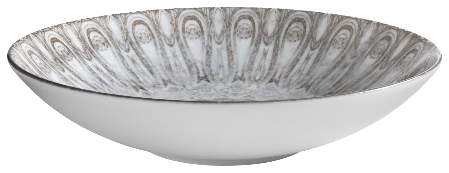 Porcelain deep plate Kalaya round