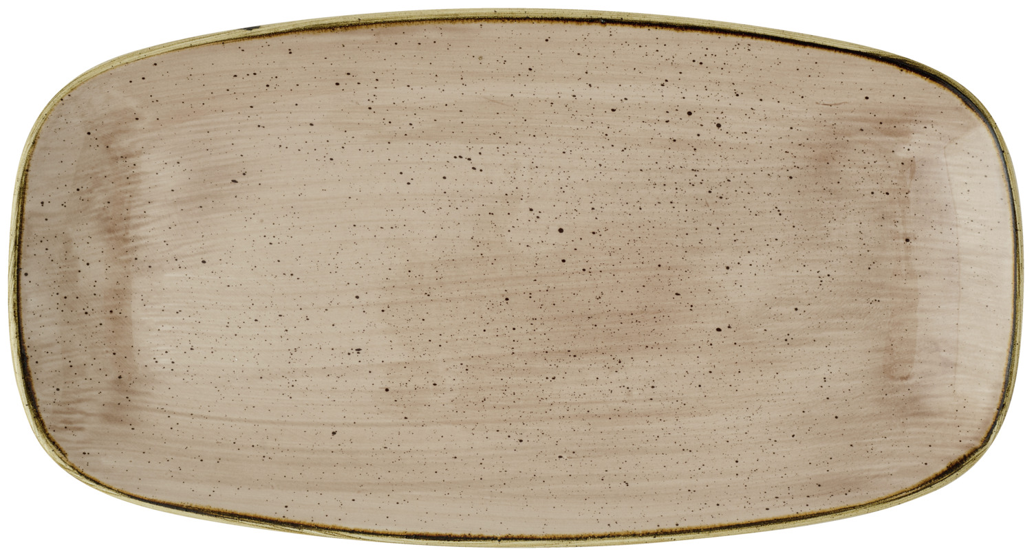 Serving platter Stonecast Truffle with raised rim