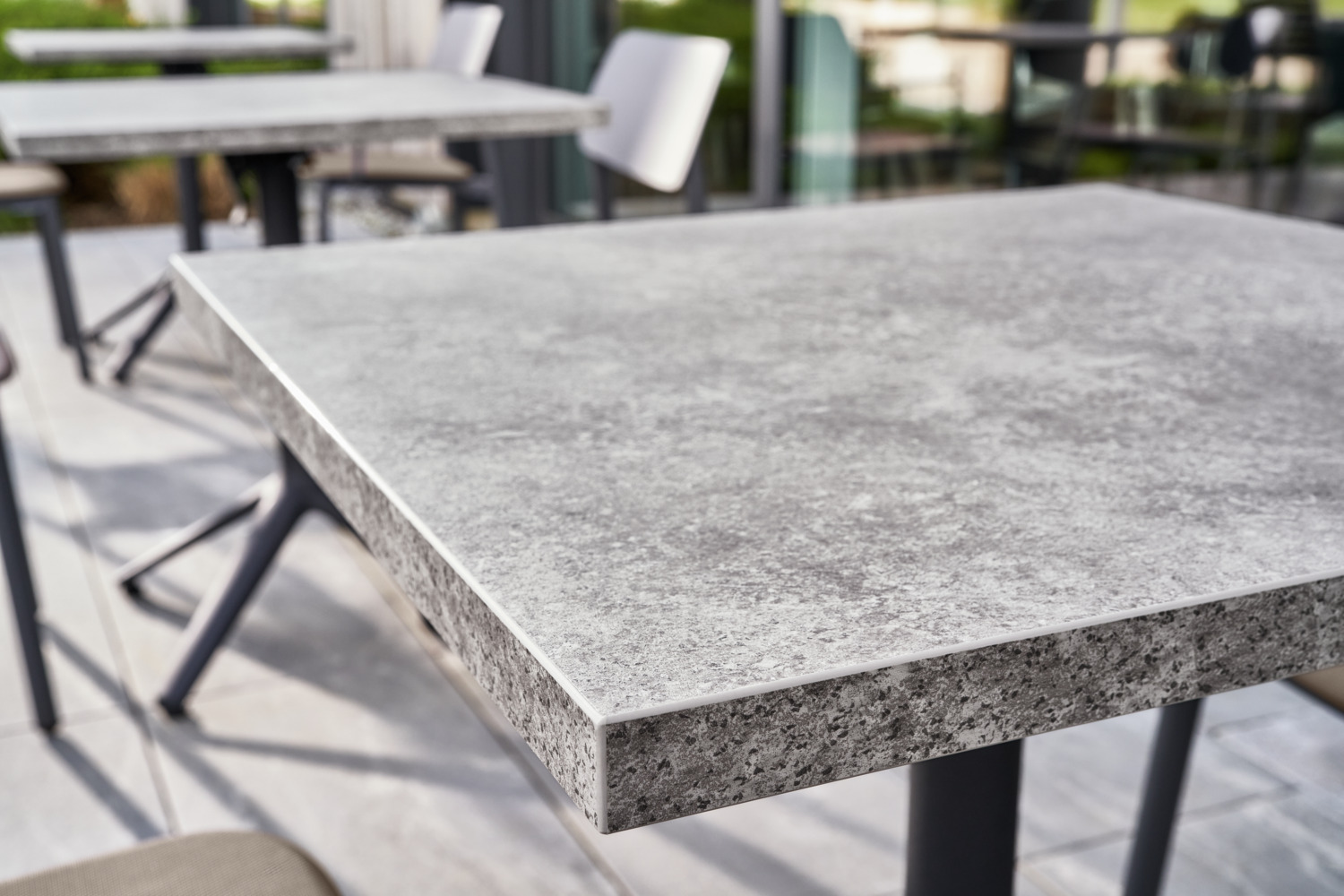 HPL outdoor table top Esterno square - Image 4