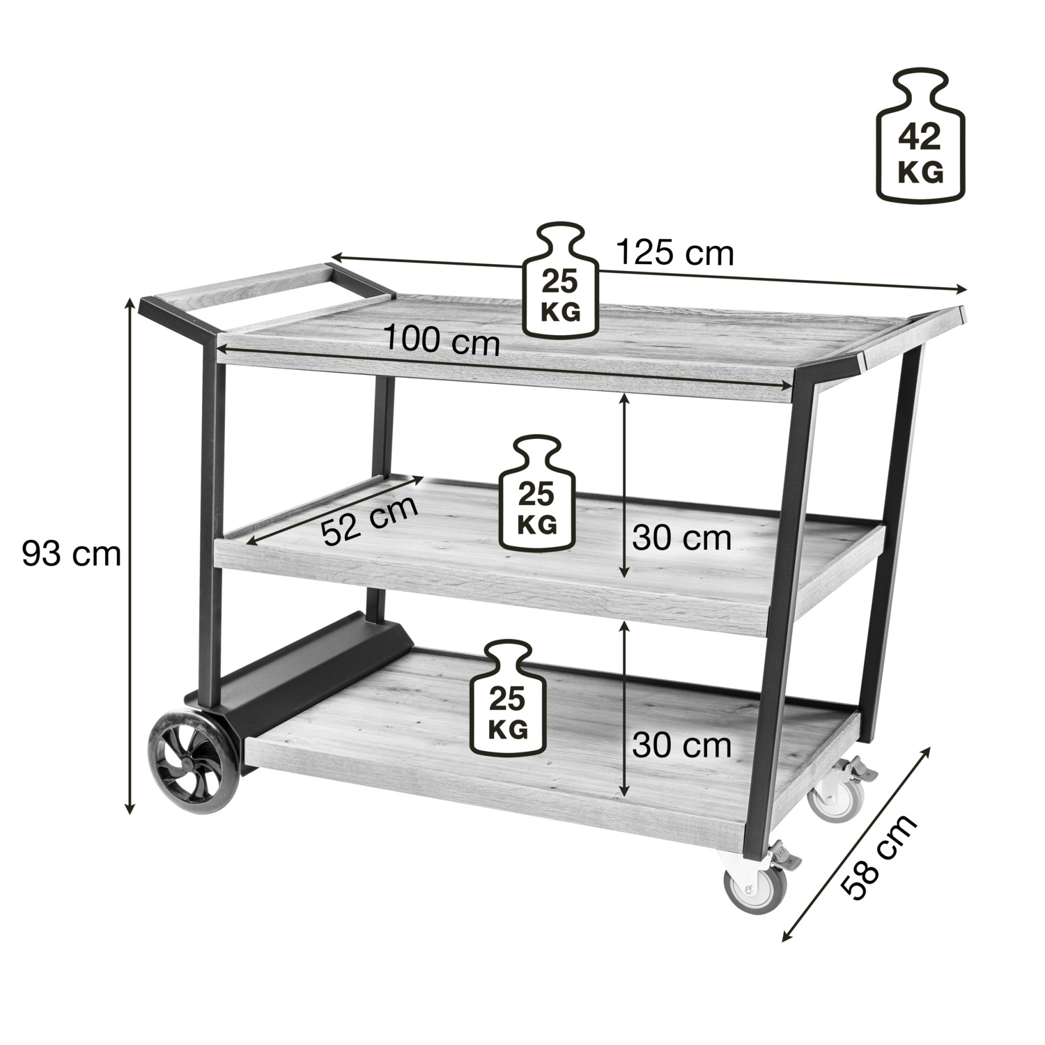 Serving trolley Aterno - Image 5