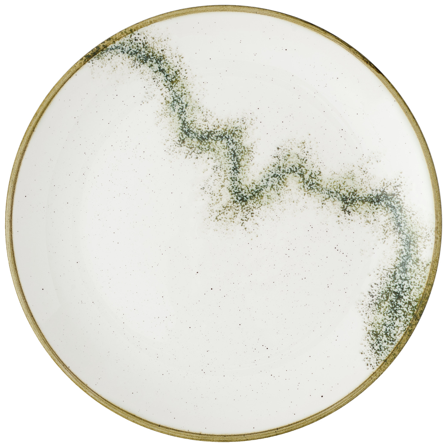 Coupe plate flat Stonecast Spice