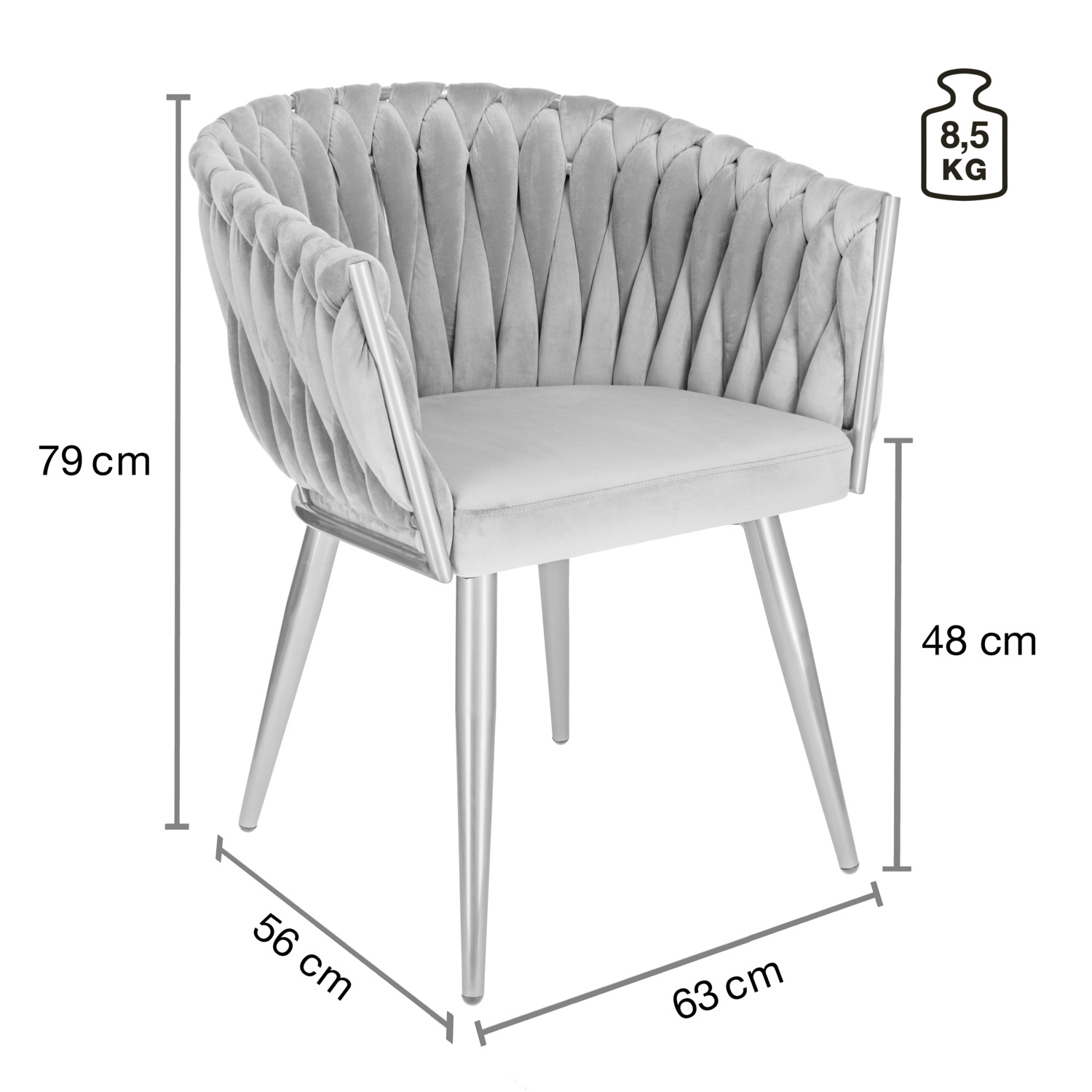 Armchair Wave velvet - Image 5