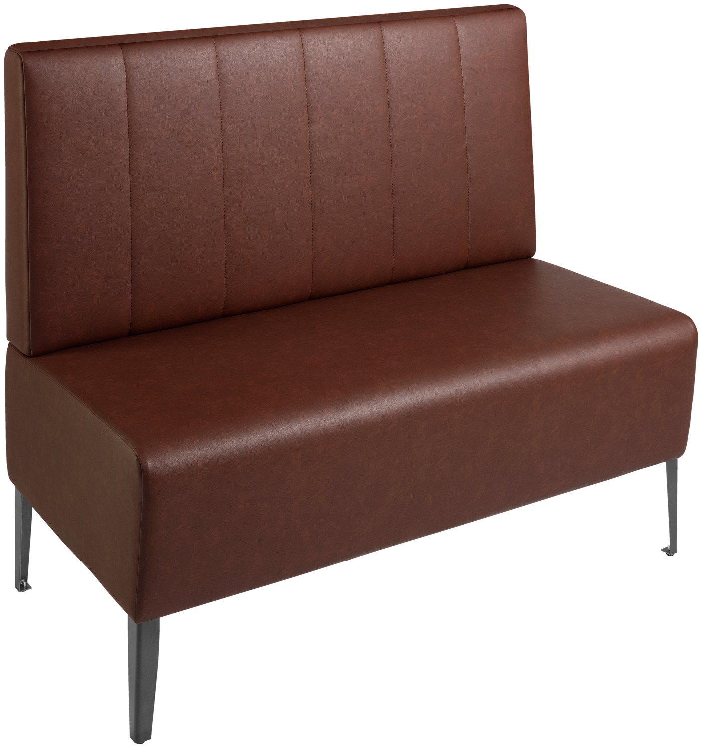 2-seater upholstered bench 120 Adapto with back element