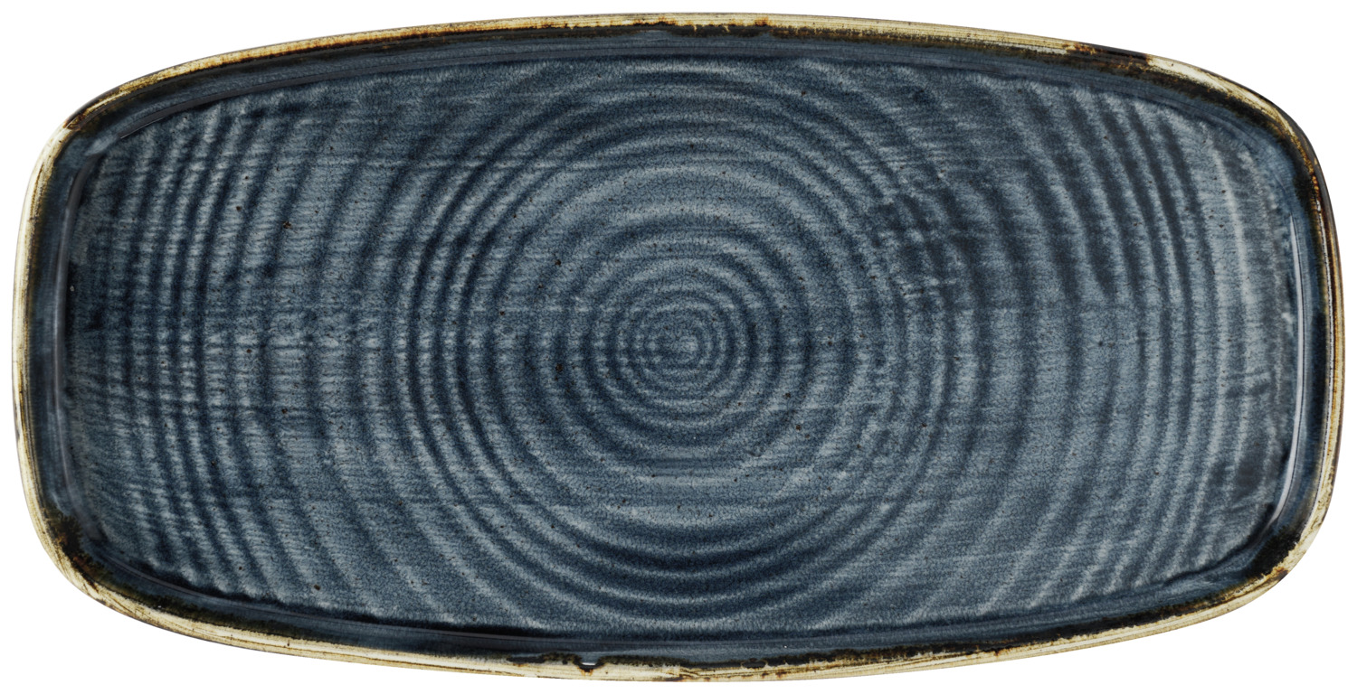Serving platter Stonecast Blueberry with raised rim