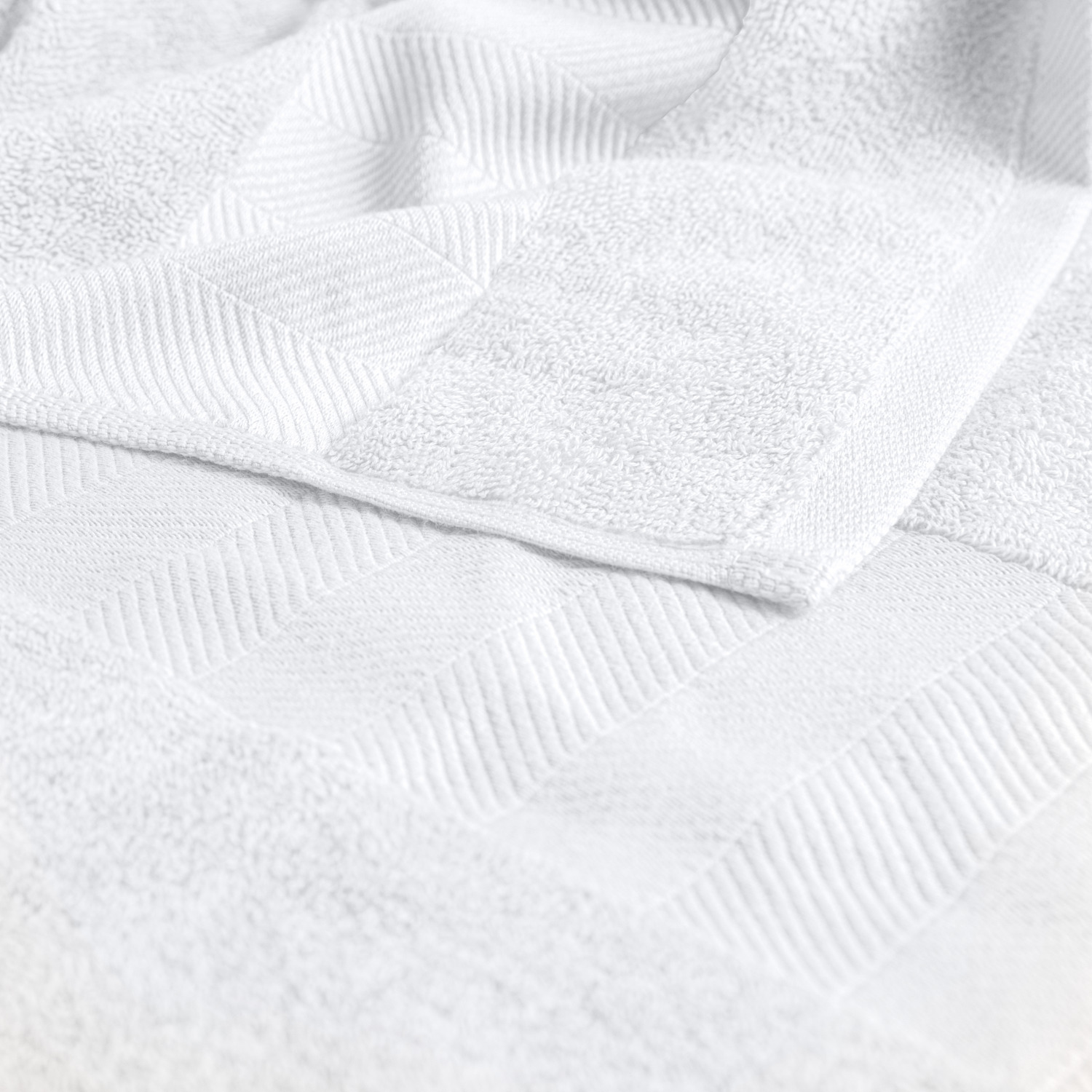 Face towel Evora herringbone border