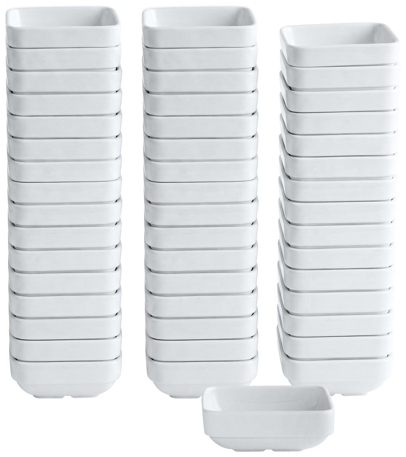 Value pack salad bowl Stackora square 48-piece