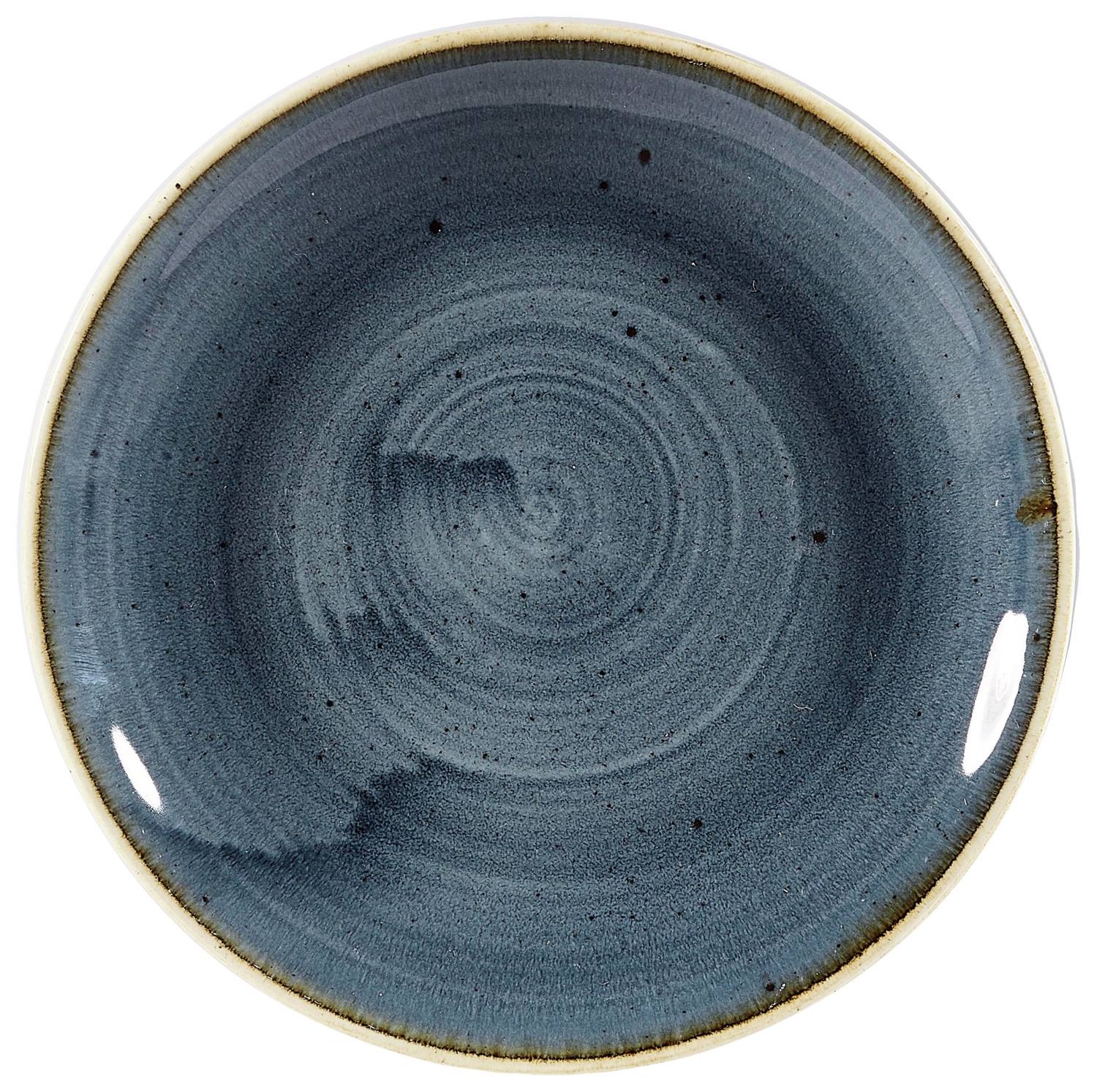Coupe plate flat Stonecast Blueberry