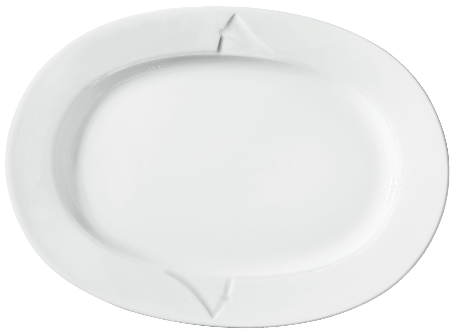 Platter Minh Long; 38.5x28 cm (LxW); white; 2 piece / Pack