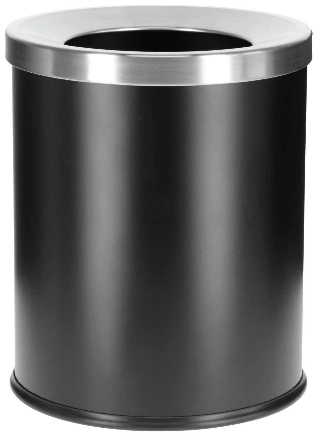 Waste bin hotel room Magma with stainless steel ring