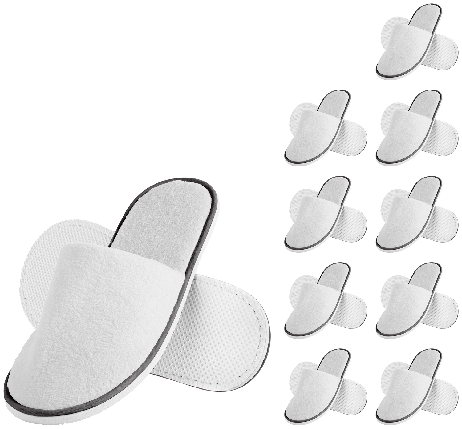 Terry slipper Lance closed with piping - Image 3