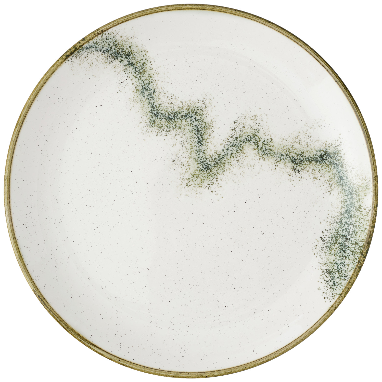 Coupe plate flat Stonecast Spice