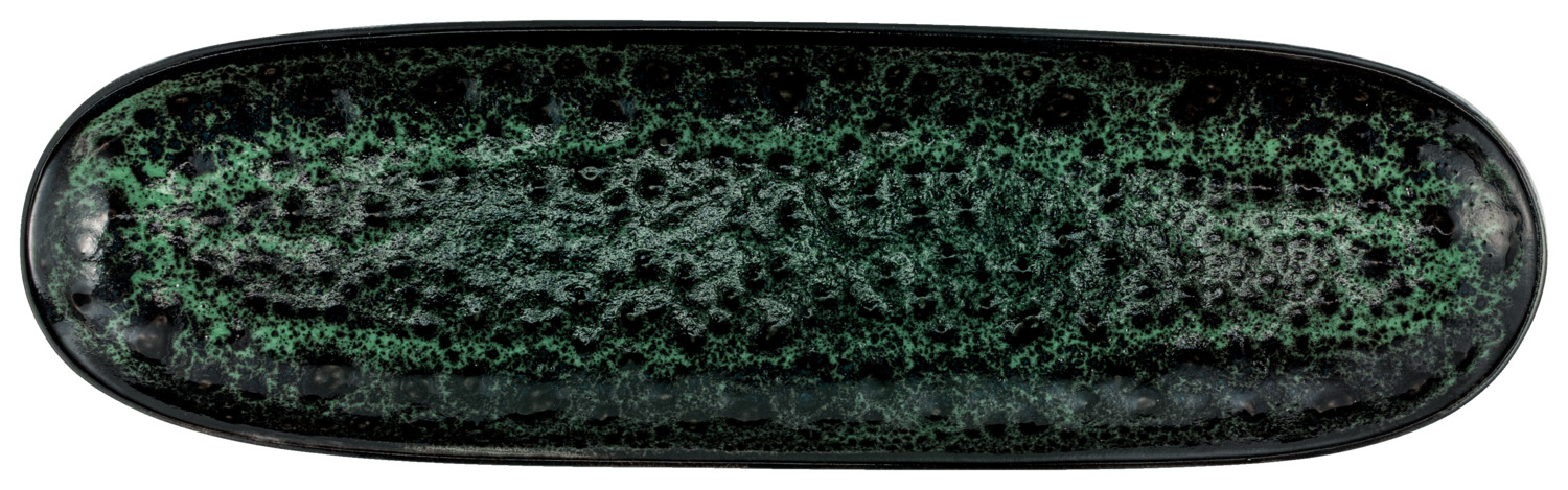 Serving platter Black Reef porcelain, oval