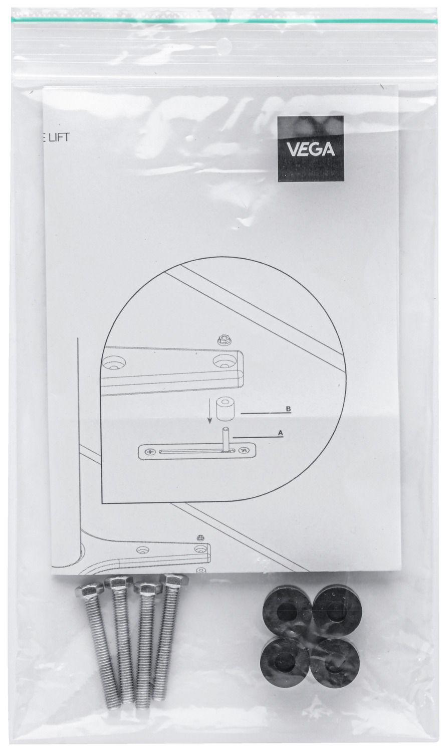 Mounting set compact table top 4 pieces