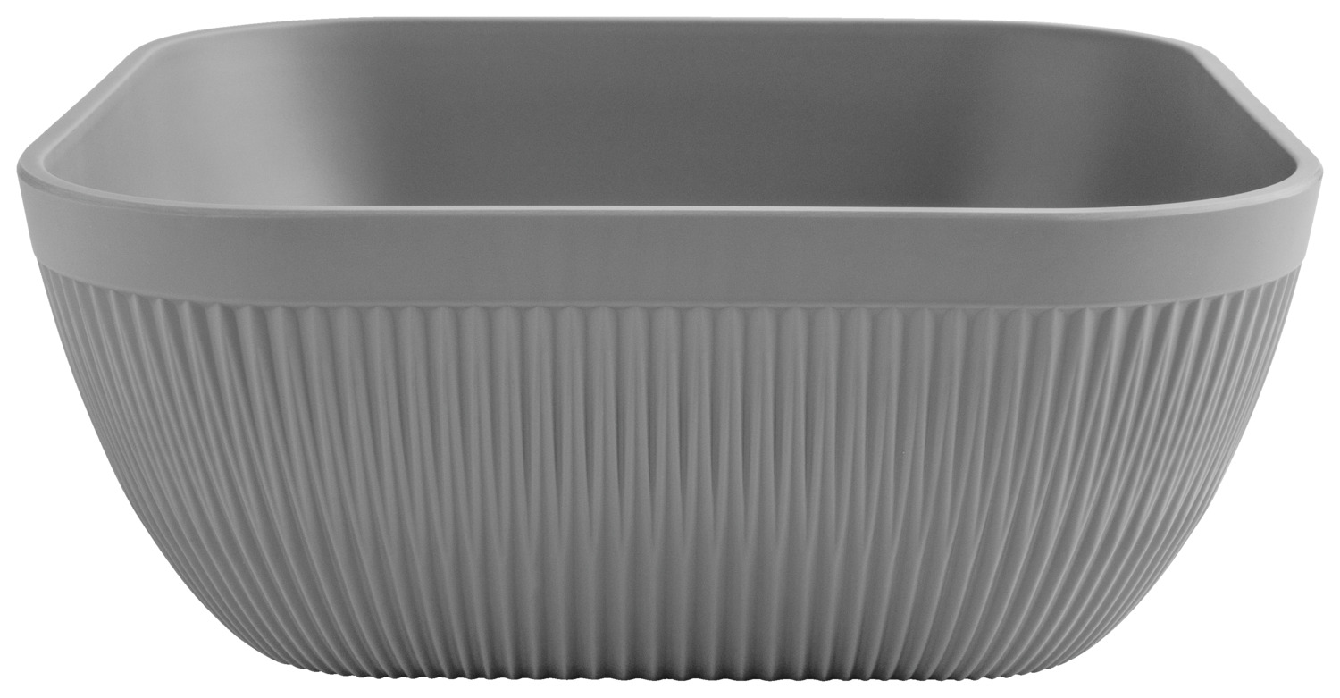 Bowl Kanas square with relief