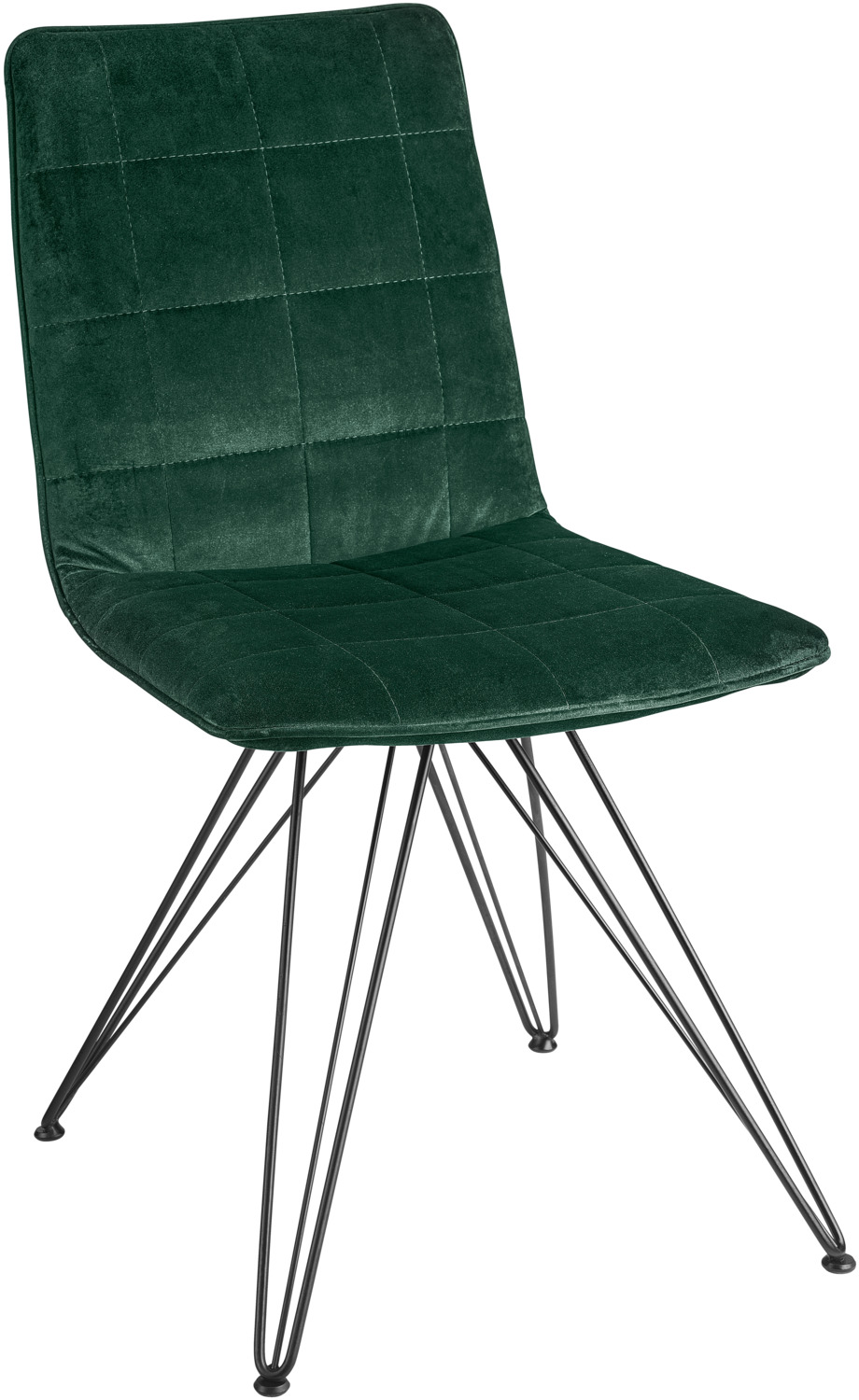 Shell chair Milaria velvet, pack of 2