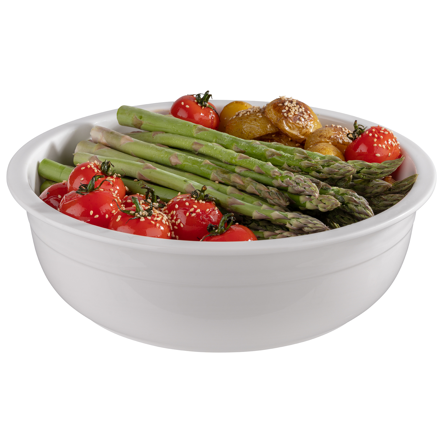 Porcelain insert, Ø 29.5 cm, H: 9 cm, 3 litres, white