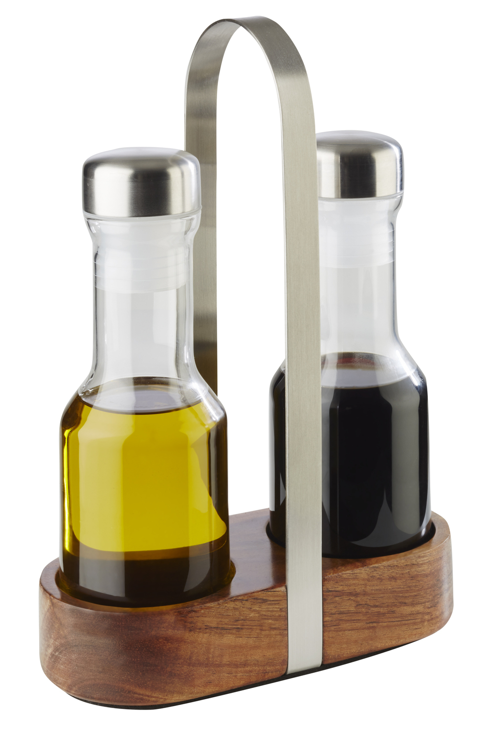Vinegar & oil cruet WOOD